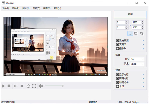 WinCam + x64中文多语言免费版：一款专业的免费的屏幕录像软件，提供了多种录制选项