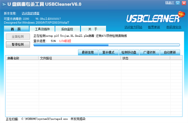 USBCleaner官方版：一款简洁好用的u盘杀毒软件，提供了一个用户友好的界面