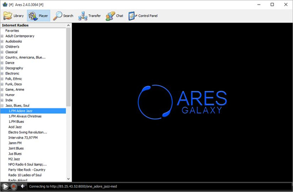 Ares Galaxy绿色免费版：一款好用免费的p2p下载软件，具有强大的文件管理功能